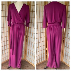 Colleen Lopez Stretch Knit Jumpsuit SZ M